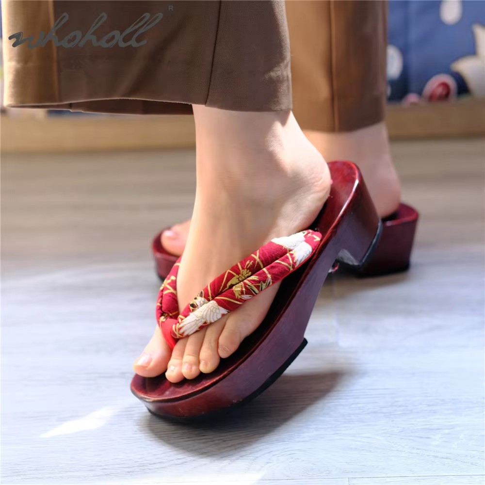 Geta Wooden Sandal - Zapatos de cosplay de animación japonesa