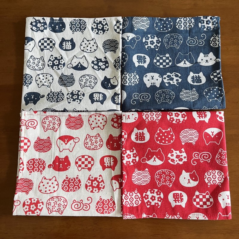 Furoshiki - Toalla de mano de varios tamaños,