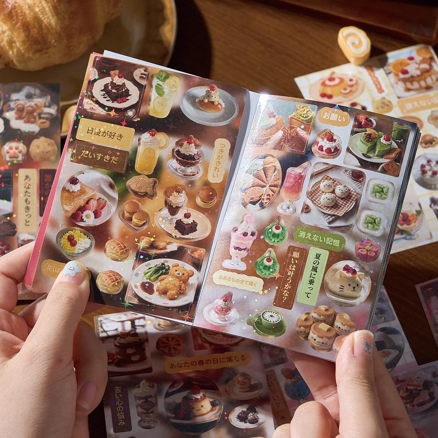 Japanese Snacks - Libro de pegatinas de membrana cortada