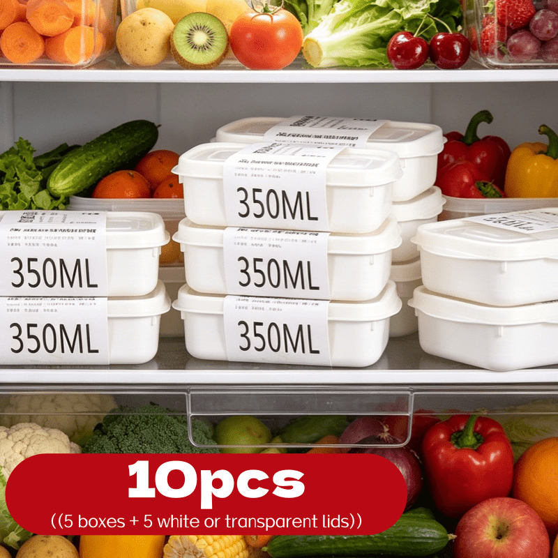 Bento Box - Juego de 10 Recipientes Apilables Reutilizables