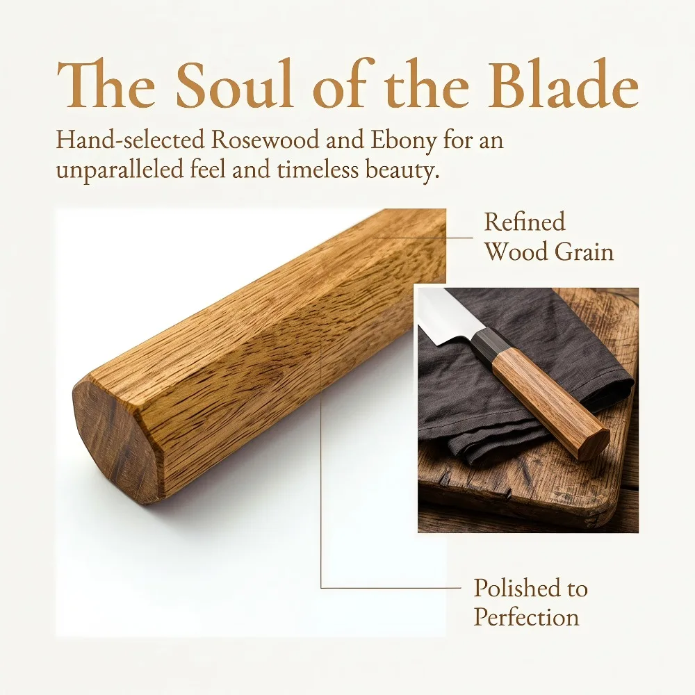 Mango Octagonal de Madera Maci - Japanese Knife reseña y precio