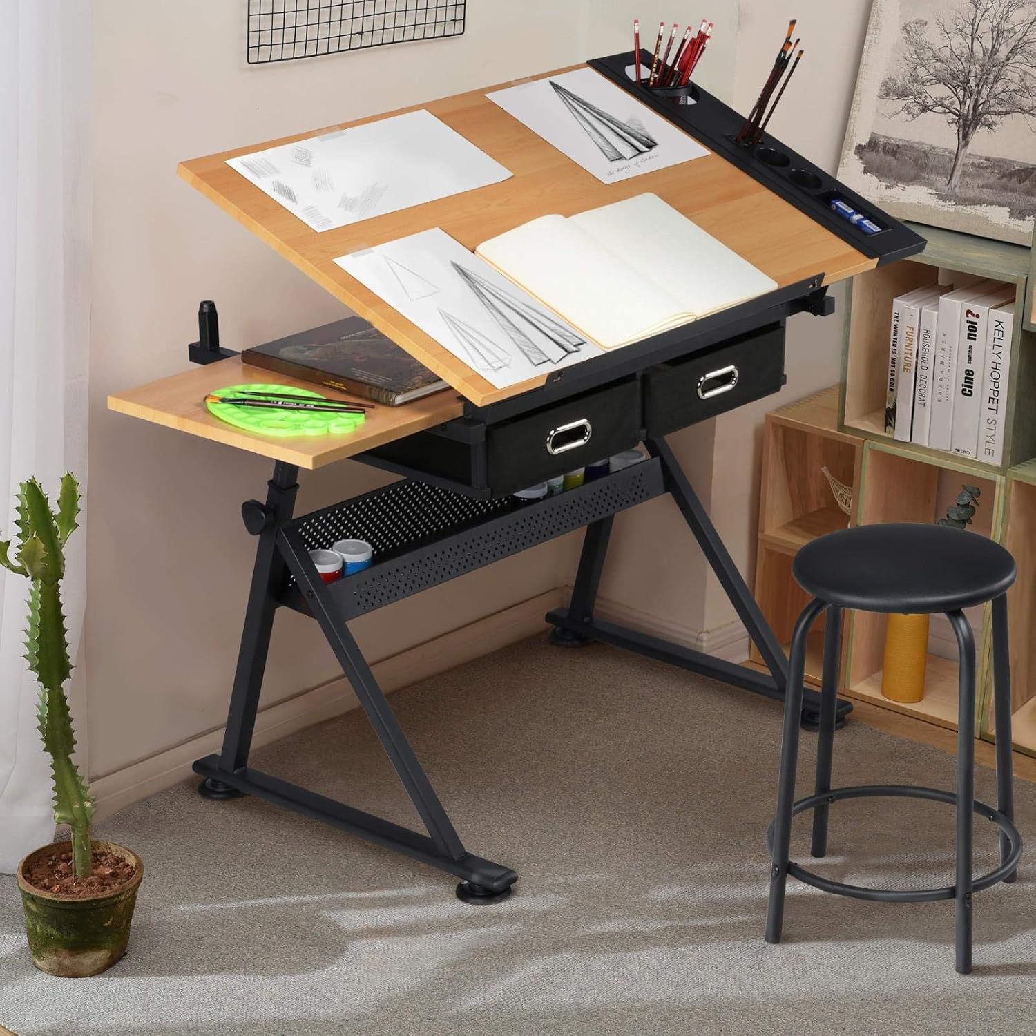 Mesa de dibujo ajustable con t - Matcha reseña y precio