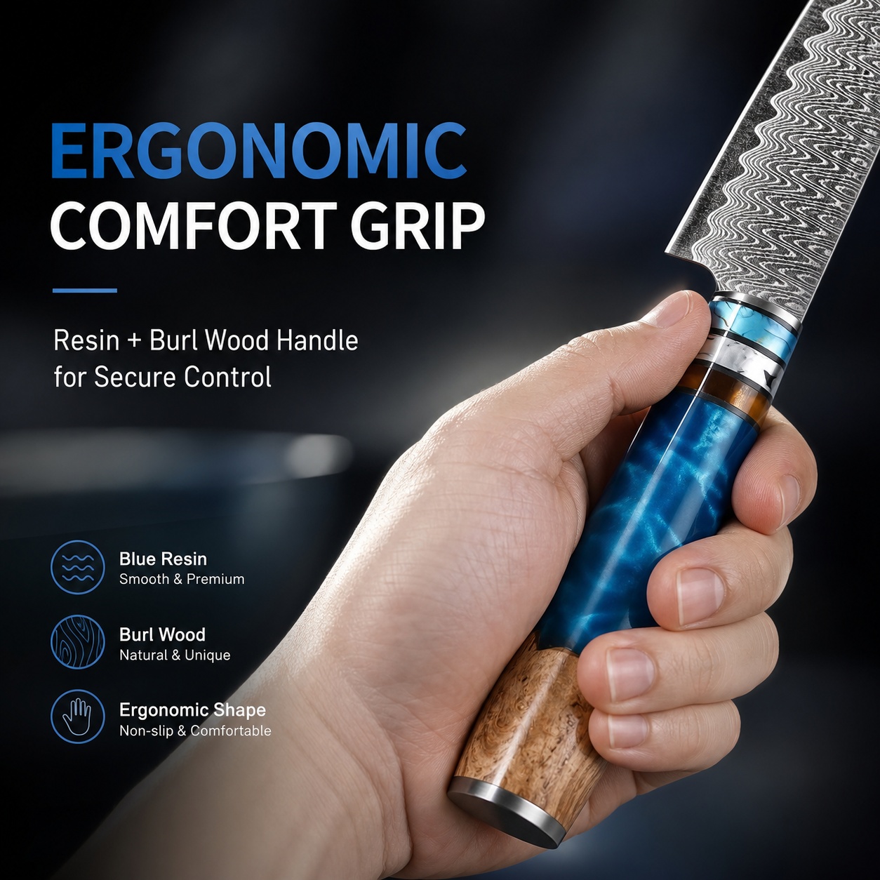 Cuchillo de chef japonés de 8  - Japanese Knife reseña y precio