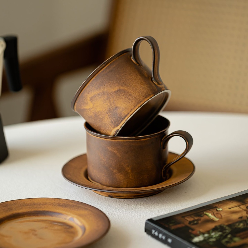 Juego de Taza y Plato de Café  - Japanese Pottery reseña y precio
